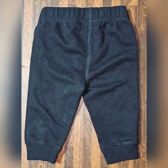 First Impressions Baby Drawstring Sweatpants Jogger Black 3-6 Months - Picture 2 of 4